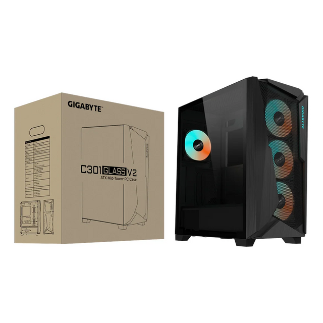 GIGABYTE-C301-GLASS-V2-Mid-Tower-ATX-Case-GB-C301G