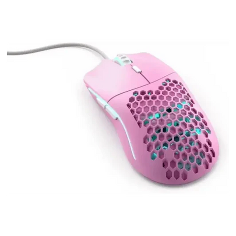 Glorious Model O Minus Forge Edition Wired Gaming Mouse, USB 2.0 Connector, 2m Ascended Cord Cable, Omron Mechanical Switches, 1000hz Polling Rate, 12000 DPI PixArt PMW-3360 Sensor, Honeycomb Lightweight, Pink, 1 Year Warranty | GLO-MS-OM-P-FORGE