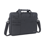 Genuine Executive Topload Laptop Bag, Fits up to 16” Laptops, Premium Polyester Material, Water-Resistant Fabric, Dual Main Compartments, Carry Strap, Grey, 1 Year Warranty | GN-B200904GR