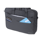Genuine Executive Topload Laptop Bag, Fits up to 16” Laptops, Premium Polyester Material, Water-Resistant Fabric, Dual Main Compartments, Carry Strap, Grey, 1 Year Warranty | GN-B200904GR