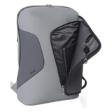 Genuine Rock Laptop Backpack, Fits up to 16” Laptops, High-Quality Polyester, Water-Resistant Fabric, Carry Strap, Grey, 1 Year Warranty | GN-B230817GR