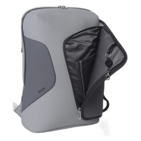 Genuine Rock Laptop Backpack, Fits up to 16” Laptops, High-Quality Polyester, Water-Resistant Fabric, Carry Strap, Grey, 1 Year Warranty | GN-B230817GR