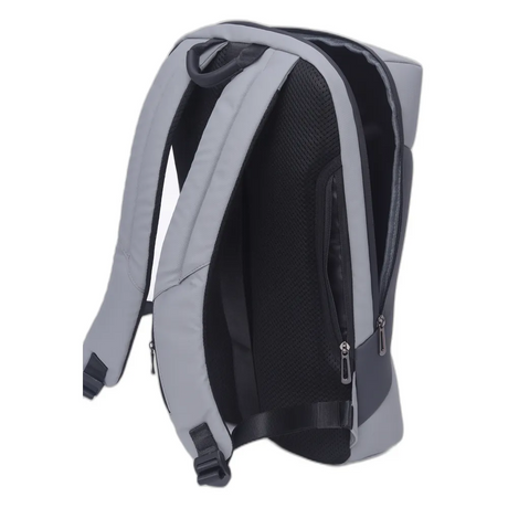 Genuine Rock Laptop Backpack, Fits up to 16” Laptops, High-Quality Polyester, Water-Resistant Fabric, Carry Strap, Grey, 1 Year Warranty | GN-B230817GR
