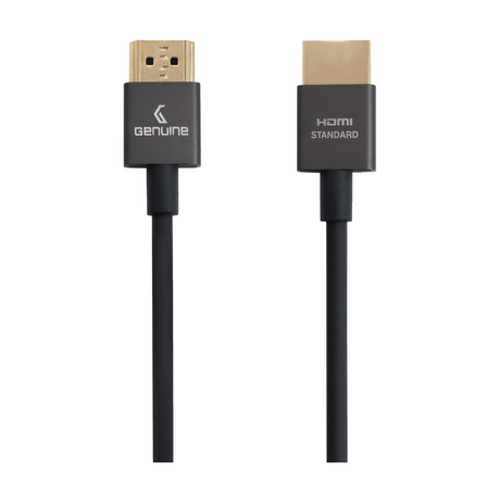 Genuine HDMI To HDMI Slim Cable, Version 1.4, Cable Length 3M, Supports 1080p, 1 Year Warranty | GN-HD3M1.4V-SB