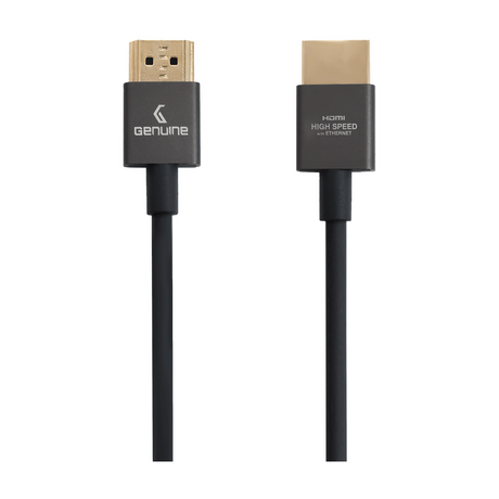 Genuine HDMI To HDMI Slim Cable, Version 2.0, Cable Length 3M, Supports 4K@60Hz, 1 Year Warranty | GN-HD3M2.0V-SB