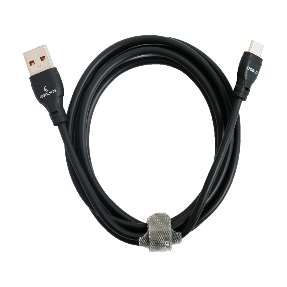 Genuine USB 2.0 - A to C Cable, Cable Length 1.5M, 100W, Black, 1 Year Warranty | GN-USBAC1.5M-BK