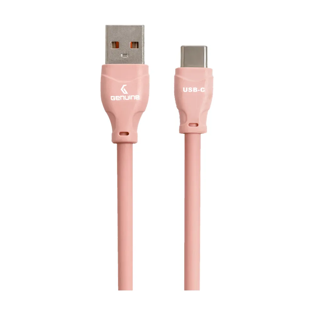 Genuine USB 2.0 - A to C Cable, Cable Length 1.5M, 100W, Pink, 1 Year Warranty | GN-USBAC1.5M-PK