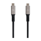 Genuine USB 3.2 Gen2 Cable, Cable Length 3M, 100W, 10Gps Data Transfer Speed, Aluminium Gray, 1 Year Warranty | GN-USBC3M-AL