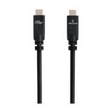 كابل USB 3.2 Gen2 أصلي، طول الكابل 3 متر، 100 واط، سرعة نقل بيانات 10 جيجابت في الثانية، لون أسود، ضمان لمدة سنة واحدة | GN-USBC3M-BK