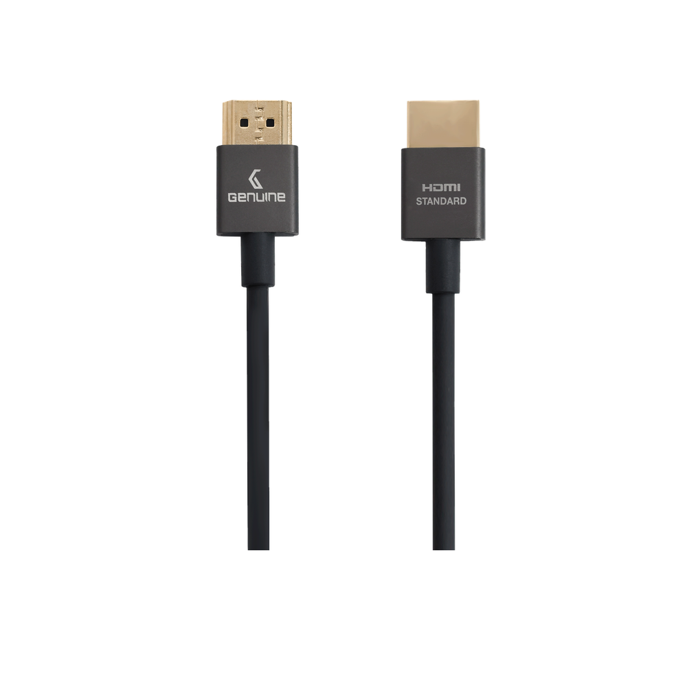 Genuine HDMI To HDMI Slim Cable, Version 1.4, Cable Length 1.8M, Supports 1080p, 1 Year Warranty | GNHD1.8M1.4V-SB