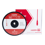 كابل HDMI إلى HDMI بصري أصلي، إصدار 2.0، يدعم 4K، طول الكابل 40 متر، ضمان لمدة سنة واحدة | GNHDFO40M20V