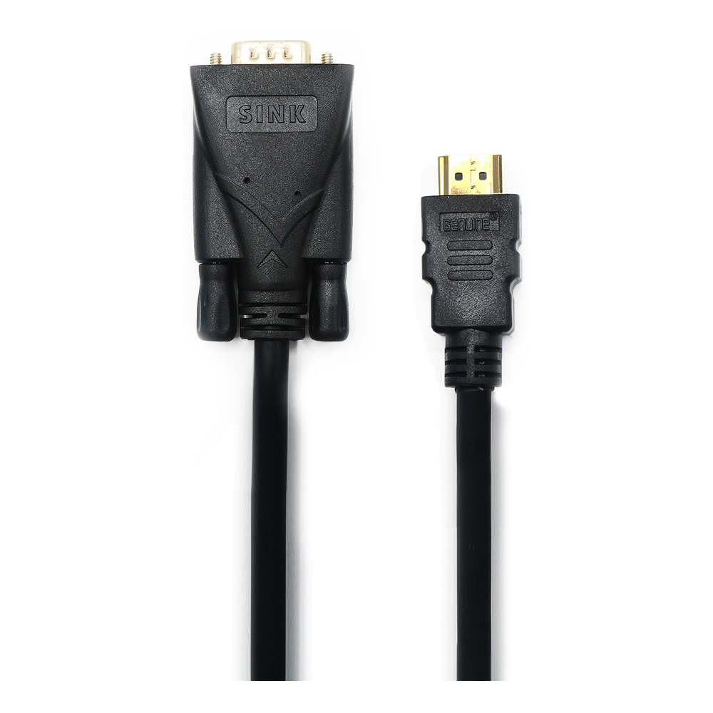 كابل HDMI إلى VGA أصلي، يدعم دقة 1080 بكسل، طول الكابل 3 متر، ضمان لمدة سنة واحدة | GNHDVG3M