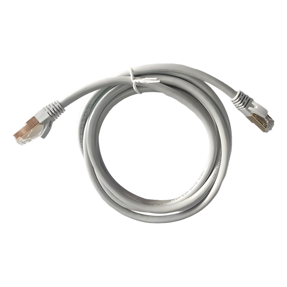 كابل CAT7 أصلي من نوع S/FTP، بطول 5 متر، نحاس نقي 23AWG، غلاف PVC، لون رمادي، تعبئة صندوقية، ضمان سنة واحدة | GNPC-C7SFTPGRY-5