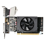 Gigabyte GeForce GT 710 Graphics Card, DDR3 2GB 64-bit Memory, HDMI 2.1b, DVI, D-Sub Outputs, PCI Express 2.0, 954 MHz Boost Clock, 1600 MHz Memory Clock, 1 Year Warranty | GV-N710D3-2GL