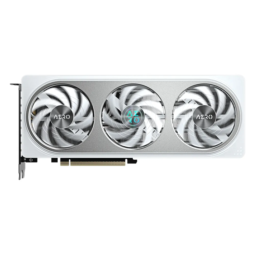 Gigabyte GeForce RTX 5060 Ti AERO OC Graphics Card, GDDR7 8GB 128-bit Memory, HDMI 2.1b & DP 2.1b Outputs, PCI Express 5.0, 2647 MHz Core Clock, 28 Gbps Memory Clock, Triple Windforce RGB Hawk Fans, Dual Bios, White, 1 Year Warranty | GV-N506TAERO-OC-8GD