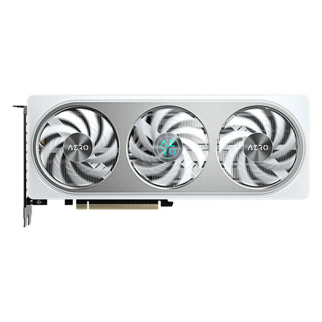 Gigabyte GeForce RTX 5060 Ti AERO OC Graphics Card, GDDR7 8GB 128-bit Memory, HDMI 2.1b & DP 2.1b Outputs, PCI Express 5.0, 2647 MHz Core Clock, 28 Gbps Memory Clock, Triple Windforce RGB Hawk Fans, Dual Bios, White, 1 Year Warranty | GV-N506TAERO-OC-8GD