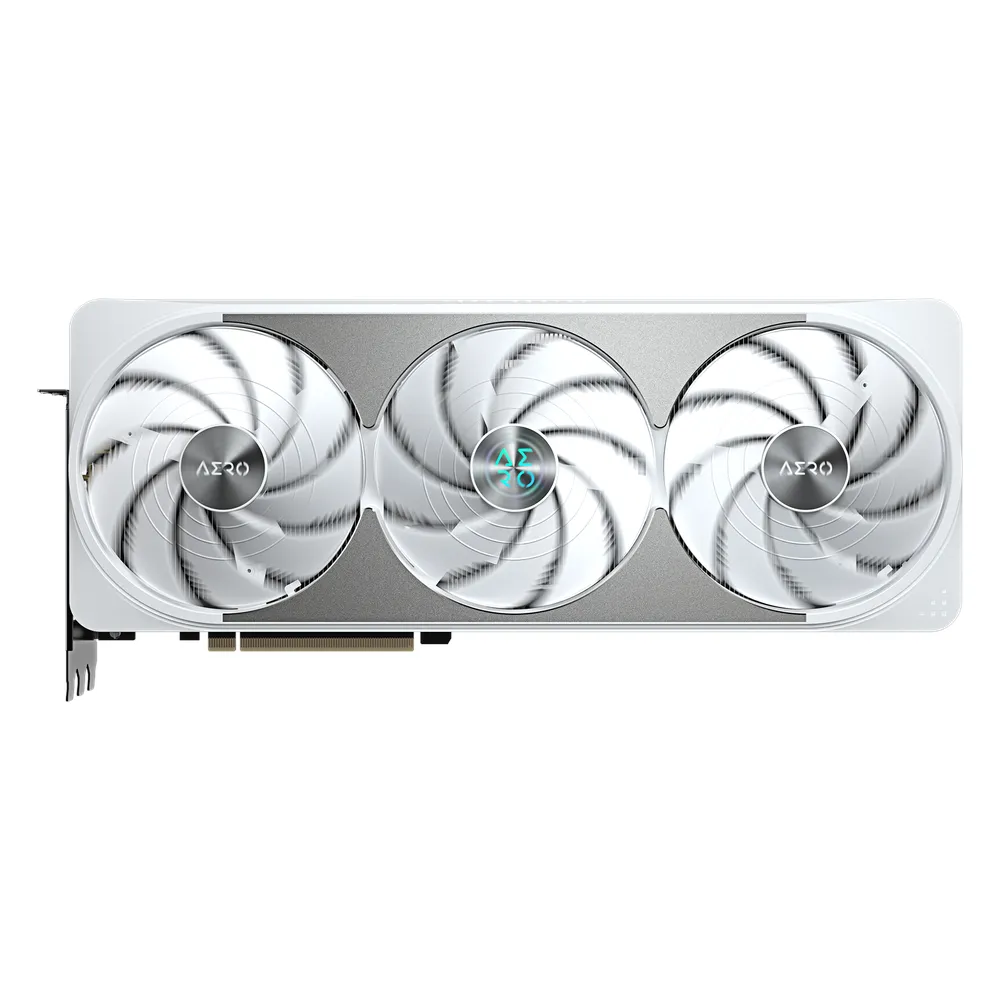 Gigabyte AERO OC GeForce RTX 5070 Ti RGB Graphics Card, GDDR7 16GB 256-bit Memory, HDMI 2.1b & DP 2.1b Outputs, PCI Express 5.0, 2588 MHz Core Clock, 28 Gbps Memory Clock, Triple Windforce Hawk Fans, Dual BIOS, White, 1 Year Warranty |