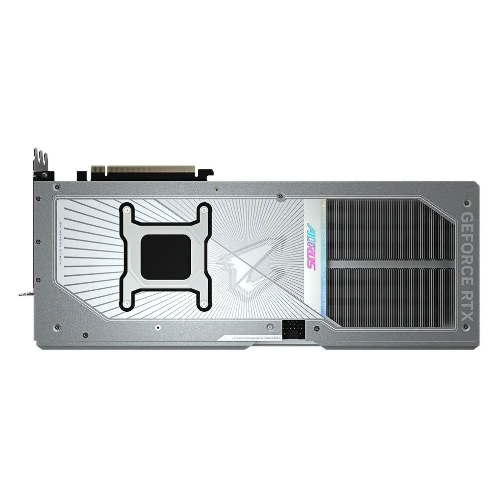 Gigabyte AORUS MASTER ICE GeForce RTX 5090 Graphics Card, GDDR7 32GB 512-bit Memory, HDMI 2.1b & DP 2.1b Outputs, PCI Express 5.0, 2655 MHz Core Clock, 28 Gbps Memory Clock, Triple Windforce Hawk Fans, LCD Edge View, RGB Halo, Dual BIOS, White, 1 Year