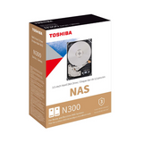 قرص صلب توشيبا NAS300 ساتا مقاس 3.5 بوصة، 8 تيرابايت، 7200 دورة في الدقيقة، ذاكرة تخزين مؤقت 512 ميجابايت، ضمان سنة واحدة | HDWG480EZSTA