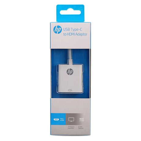 HP USB-C to HDMI Adapter, 4K/2K Resolution Supported, Reversible Connector, TV/Projector Connectivity, White, 1 Year Warranty | HP038GBWHT0TW