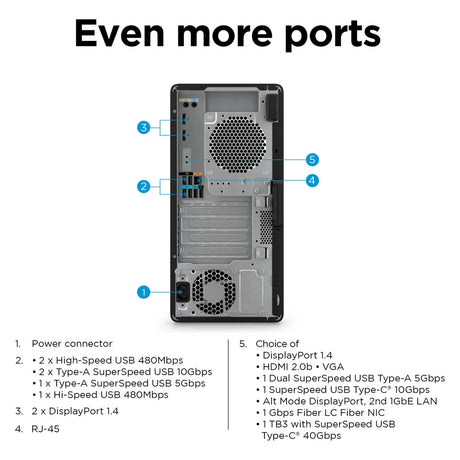 HP Z2 Tower G9 Workstation Desktop PC, Intel Core i9-14900K Processor, 16GB RAM, 1TB SSD, Windows 11 Pro, Internal Power Supply, 3 Year Warranty | A2JY7ES