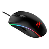 HyperX Pulsefire Surge Wired R GB Gaming Mouse, 16000 DPI Pixart PMW3389 Sensor, 1000 Hz Polling Rate, 6 Programmable Buttons, Omron Switches, Symmetrical Design, 2-zone R GB Lighting With 360° R GB Light Ring, Black, 1 Year Warranty | HX-MC002B