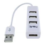 Havit HV-H18 4-Port USB 2.0 Hub, USB-A 2.0, Compact Design, White, 1 Year Warranty | HV-H18-WH