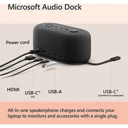 DOCKING STATION MICROSOFT AUDIO DOCK, BLACK | IVF-00011