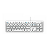 Dell KB216 Wired Keyboard, Membrane Chiclet-Style Keys, Dedicated Multimedia Keys, 1.8m Cable Length, White, 1 Year Warranty | KB216-EN-W
