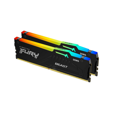 Kingston Fury Beast R GB Memory Kit, 64 GB (2x32 GB), DDR5 DRAM, 5600 MT/s, CL-40, Black, 1 Year Warranty | KF556C40BBAK2-64