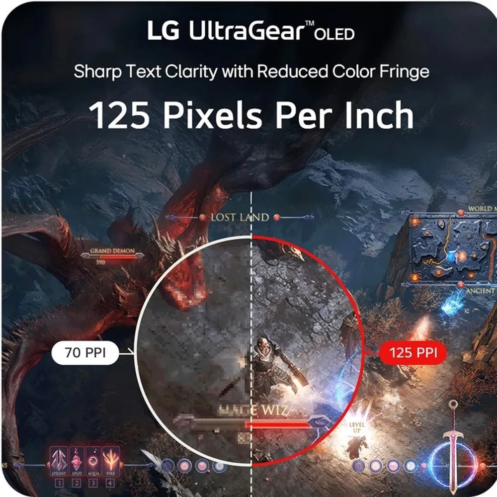 LG UltraGear 5K2K OLED Curved Monitor, 45" WUHD (5120 x 2160) Resolution, 165Hz, Anti-glare, 0.03ms (GtG) Response Time, HDMI, DP, USB-C, Tilt/Height/Swivel Adjustable Stand, Black, 1 Year Warranty | 45GX950A-BAMA