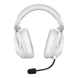 Logitech PRO X 2 LIGHTSPEED Wireless Gaming Headset, USB, Bluetooth, Electret Condenser Microphone, Compatible with PlayStation 5 & PlayStation 4, White, 1 Year Warranty | 981-001269