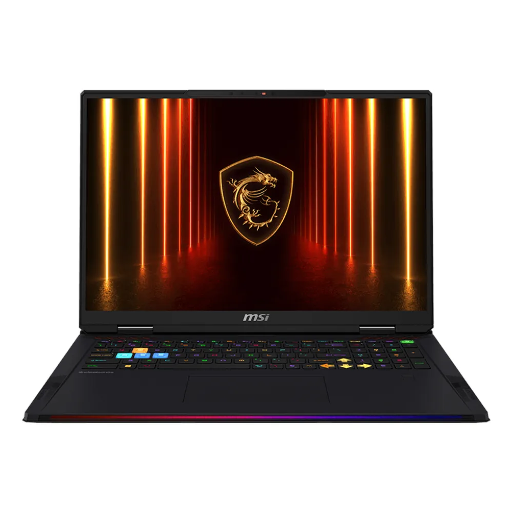 MSI Raider 18 HX AI A2XWJG Gaming Laptop, Intel Core Ultra 9 275HX Processor, 32GB RAM, 1TB SSD, 24GB RTX 5090 Graphics,18” UHD+ (3840x2400), Display, Windows 11 Home, English & Arabic Per-Key RGB Backlit Keyboard, 2 Year Warranty | 9S7-17S372-098