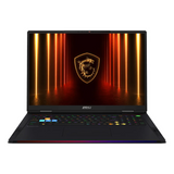 MSI Raider 18 HX AI A2XWJG Gaming Laptop, Intel Core Ultra 9 275HX Processor, 32GB RAM, 1TB SSD, 24GB RTX 5090 Graphics,18” UHD+ (3840x2400), Display, Windows 11 Home, English & Arabic Per-Key RGB Backlit Keyboard, 2 Year Warranty | 9S7-17S372-098