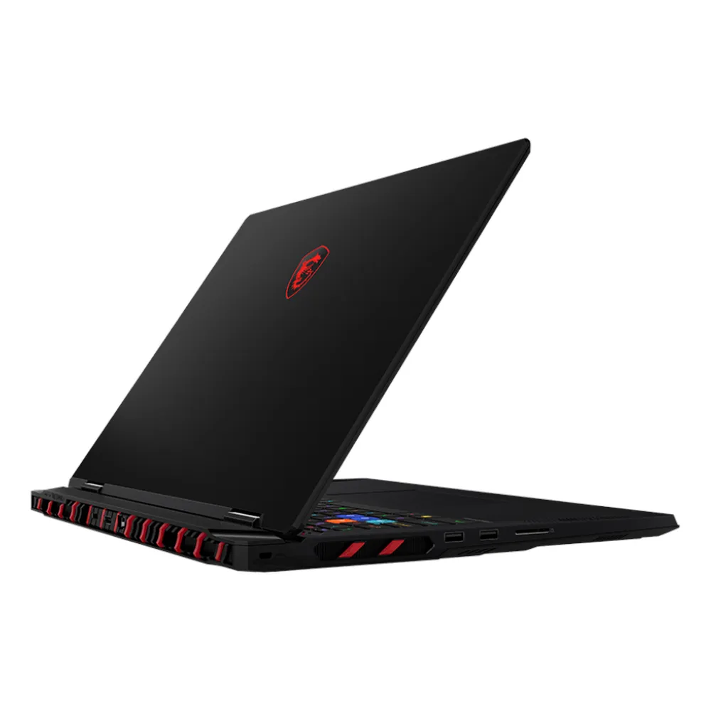 MSI Raider 18 HX AI A2XWJG Gaming Laptop, Intel Core Ultra 9 275HX Processor, 32GB RAM, 1TB SSD, 24GB RTX 5090 Graphics,18” UHD+ (3840x2400), Display, Windows 11 Home, English & Arabic Per-Key RGB Backlit Keyboard, 2 Year Warranty | 9S7-17S372-098
