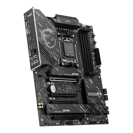 MSI X870 WIFI Gaming Plus Motherboard, AM5 Socket, ATX Form Factor, DDR5 Ram, PCIe 5.0, USB 40Gbps, HDMI, Thunderbolt, Wi-Fi 7, Bluetooth, Realtek 5Gb Ethernet, M.2 Shield Frozr, Enlarged Chipset Heatsink, 1 Year Warranty | 911-7E47-011