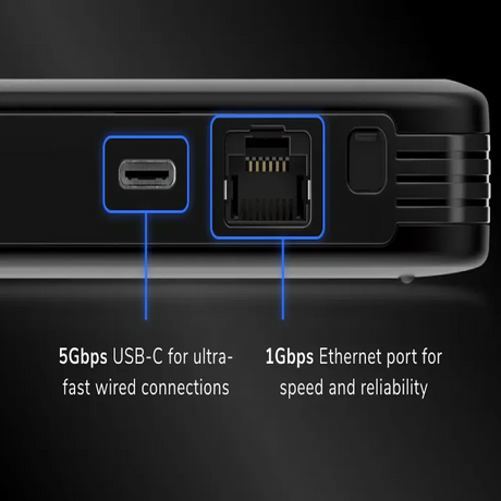 NETGEAR Nighthawk M6 5G Mobile Hotspot Router, WiFi 6, 5G Sub-6 Support, Up to 2.5 Gbps 5G Speeds, Up to 3.6 Gbps WiFi Speeds, Qualcomm Snapdragon X62 Modem, Supports Up To 32 Devices, 2.4" LCD Color Touchscreen, 1 Year Warranty | MR6150-100EUS
