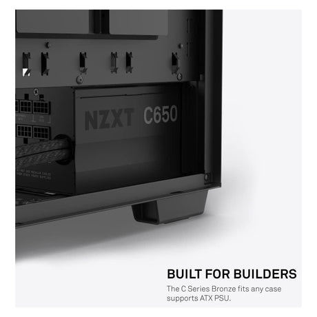 POWER SUPPLY 650W NZXT C650 80 PLUS BRONZE | PA-6B1BB-UK