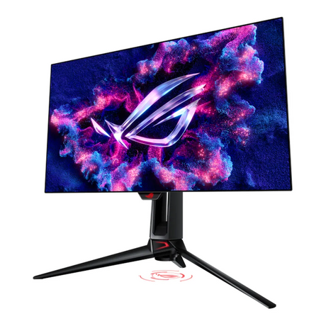 شاشة ألعاب ASUS ROG Swift OLED PG27AQDP مقاس 27 بوصة WQHD (2560x1440)، بمعدل تحديث 480 هرتز، مضادة للتوهج، HDMI، DisplayPort، إمالة/دوران/محور/تعديل الارتفاع، ضمان 3 سنوات | PG27AQDP