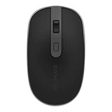 Promate Suave-2 Wireless Optical Mouse, 2.4 GHz Wireless Connectivity, 1600 DPI Resolution, Optical Sensor, Dual Interface Receiver (USB-A & USB-C), Slim Shape, Black, 1 Year Warranty | PR-SUAVE-2-BK
