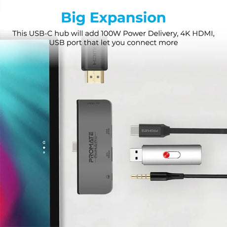 Promate-4-in-1-USB-C-Multiport-Hub-PADHUB-PRO