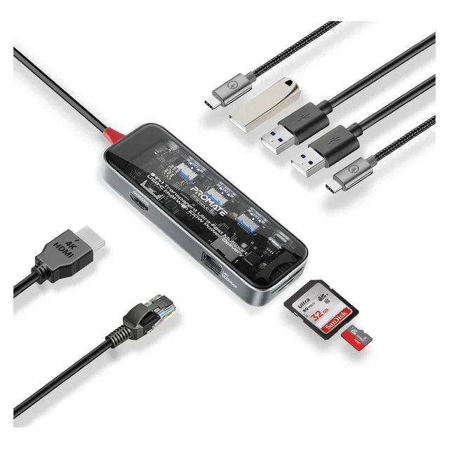 Promate-9-in-1-USB-C-Multiport-Hub-TRANSHUB-GO