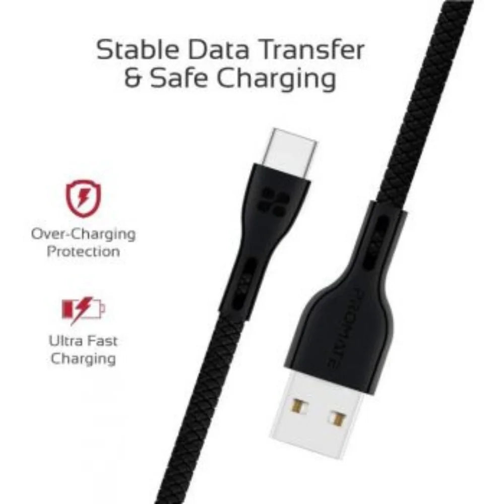 Promate-PowerBeam-C-USB-A-To-USB-C-Cable