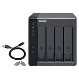 QNAP TR-004 4-Bay Hardware RAID USB-C NAS Box, 4x SATA Drive Bays, USB 3.2 Gen 1 Type-C Port, Tower Form Factor, 1 Year Warranty | TR-004