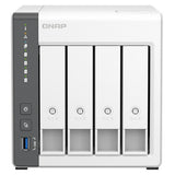 QNAP TS-433-4G 4-Bay Tower NAS Box, ARM Cortex-A55 Processor, 4GB RAM, 2.5GbE Port, 1 Year Warranty | TS-433-4G