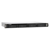 QNAP TS-433EU 4-Bay Short Depth Rackmount NAS Box, ARM Cortex-A55 Processor, 4GB RAM, 2x 2.5GbE Ports, 1U Form Factor, 1 Year Warranty | TS-433EU
