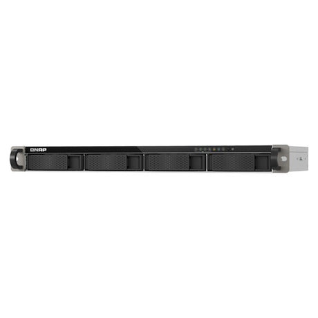 QNAP TS-433EU 4-Bay Short Depth Rackmount NAS Box, ARM Cortex-A55 Processor, 4GB RAM, 2x 2.5GbE Ports, 1U Form Factor, 1 Year Warranty | TS-433EU