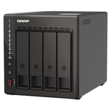 QNAP TS-453E 4-Bay Tower NAS Box, Intel Celeron J6412 Processor, 8GB DDR4 RAM, 2x 2.5GbE Ports, Dual M.2 NVMe Slots, 1 Year Warranty | TS-453E-8G