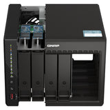 QNAP TS-453E 4-Bay Tower NAS Box, Intel Celeron J6412 Processor, 8GB DDR4 RAM, 2x 2.5GbE Ports, Dual M.2 NVMe Slots, 1 Year Warranty | TS-453E-8G