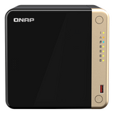 QNAP TS-464 4-Bay Tower NAS Box, Intel Celeron N5095 Processor, 8GB DDR4 RAM, 2x 2.5GbE Ports, Dual M.2 NVMe Slots, 1 Year Warranty | TS-464-8G
